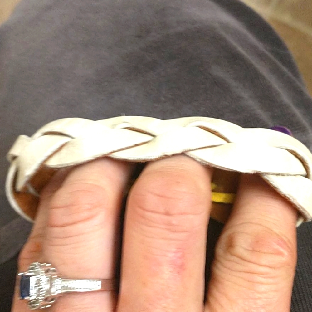 Super soft faux leather mystery braid bracelet